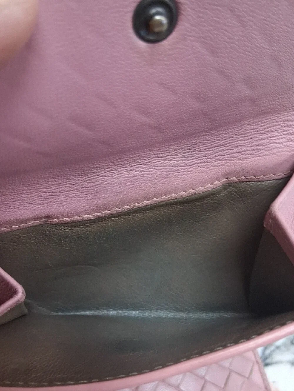 Bottega Veneta Intrecciato Leather Wallet - Mauve